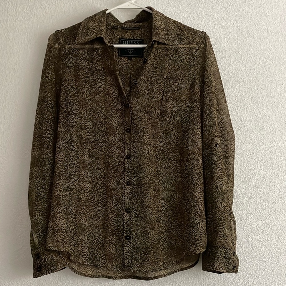GUESS Leopard Print Blouse